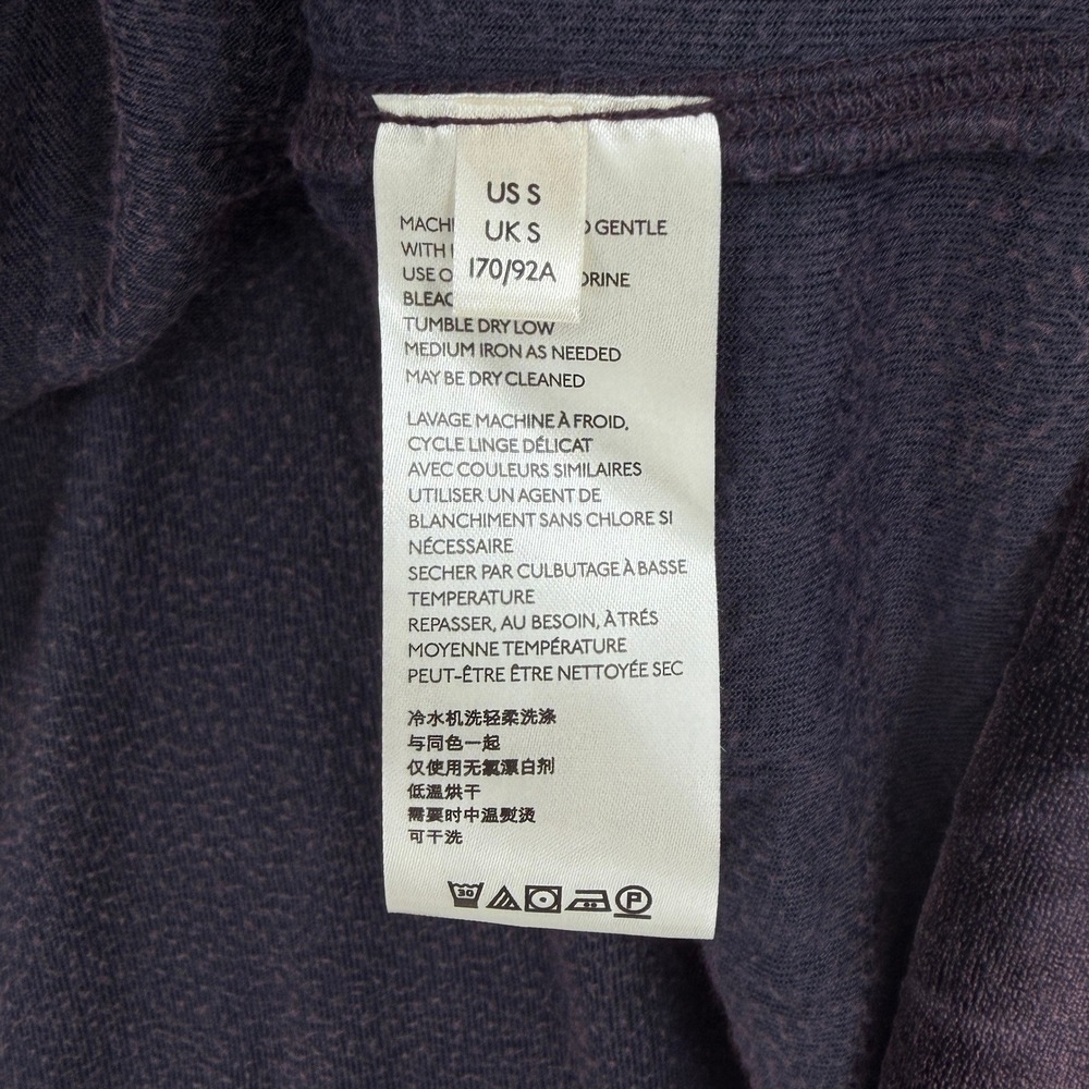 WE THE FREE PEOPLE Valerie Velvet Tee Shirt Women Small Purple Navy Short Sleeve - Picture 11 of 15